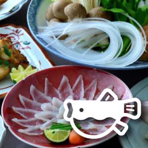 Blowfish kaiseki cuisine